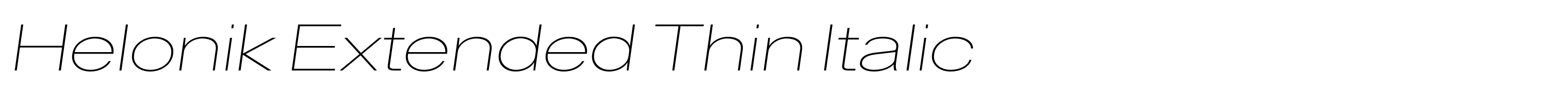 Helonik Extended Thin Italic